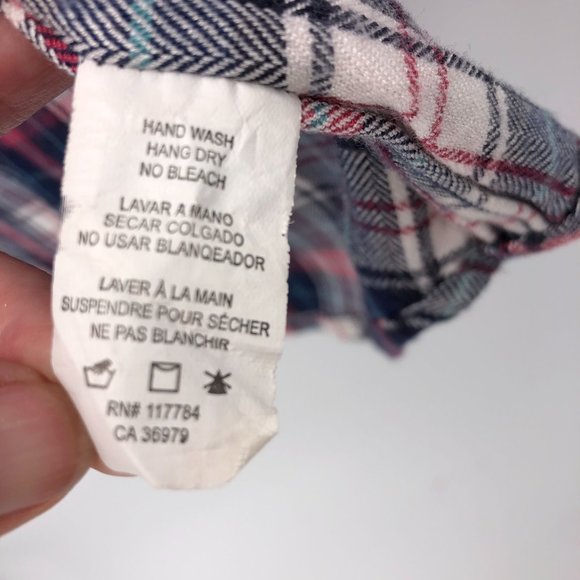 Rails XS Hunter Long Sleeve Button Up Plaid Shirt Super Soft - Picture 5 of 7